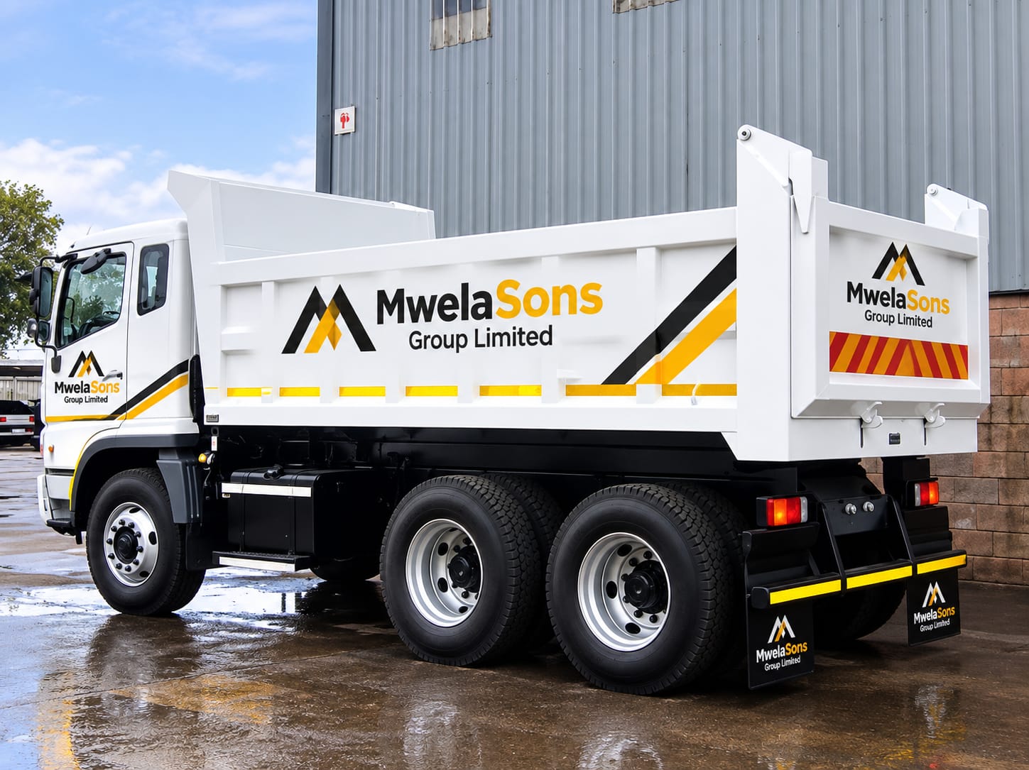MwelaSons Group branded tipper truck